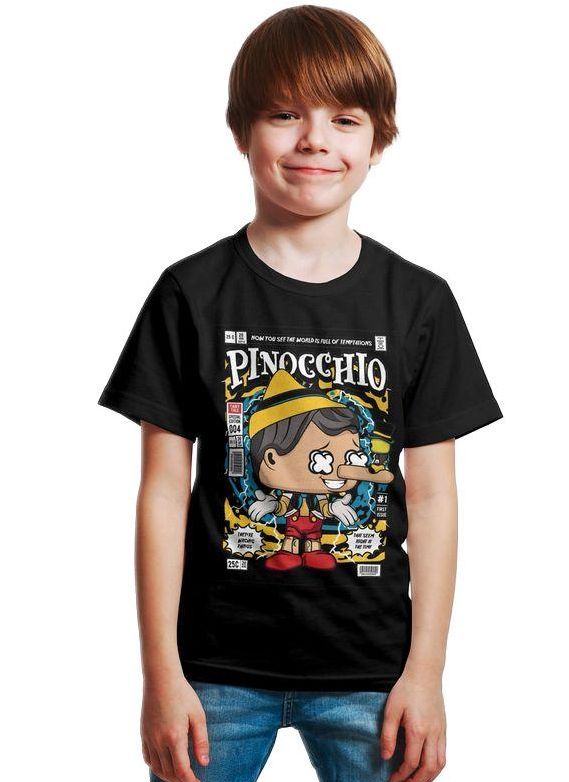 Παιδικό Ring Spun T-Shirt Pinnochio Pop Culture P3000256 Black