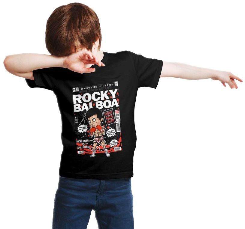 Παιδικό Ring Spun T-Shirt Rocky Balboa Pop Culture P3000261 Black