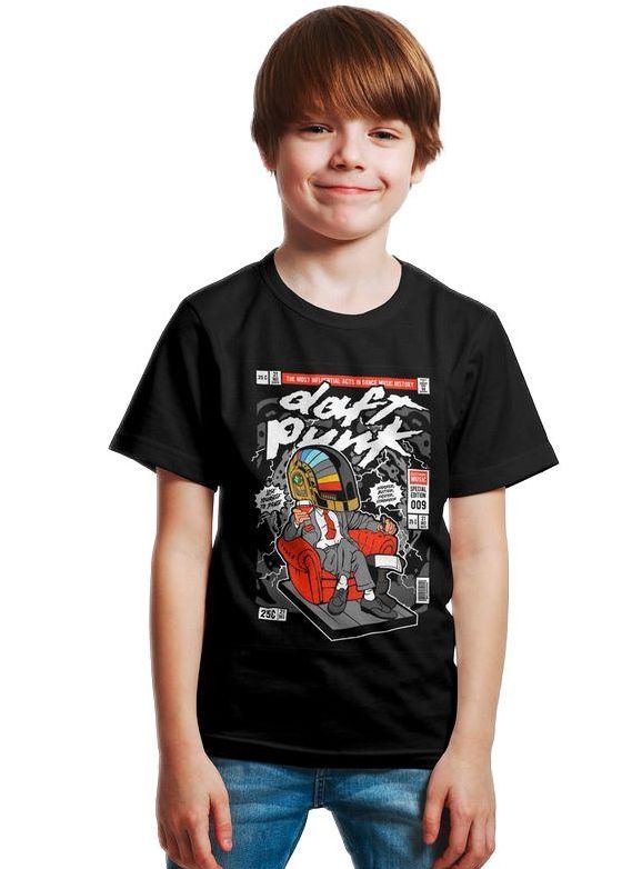 Παιδικό Ring Spun T-Shirt The Daft Punk Boss Pop Culture P3000280-L Black