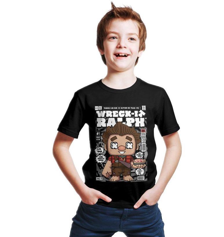 Παιδικό Ring Spun T-Shirt Wreck-It Ralph Pop Culture P3000298 Black