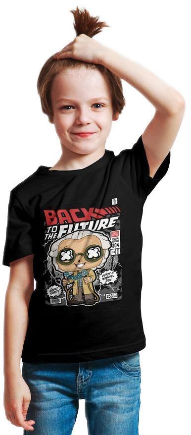 Παιδικό Ring Spun T-Shirt Dr Emmett Brown Pop Culture P3000321 Black