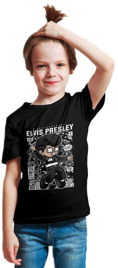 Παιδικό Ring Spun T-Shirt Elvis Pop Culture P3000327 Black