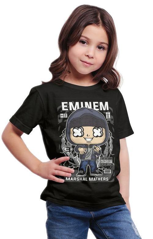 Παιδικό Ring Spun T-Shirt Eminem 8 Mile Pop Culture P3000328 Black