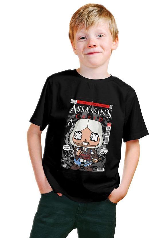 Παιδικό Ring Spun T-Shirt Assasin Creed Pop Culture P3000336 Black