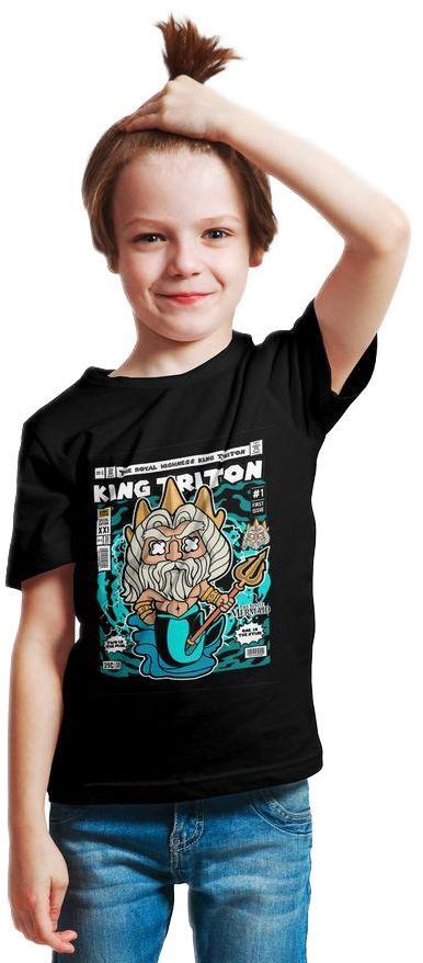 Παιδικό Ring Spun T-Shirt King Triton Pop Culture P3000357 Black