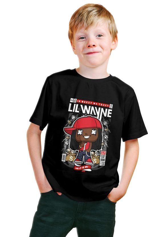 Παιδικό Ring Spun T-Shirt Lil Wayne Pop Culture P3000364 Black