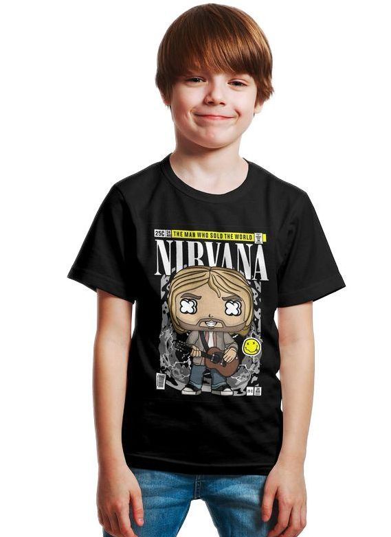 Παιδικό Ring Spun T-Shirt Nirvana Kurt Cobain Pop Culture P3000380 Black