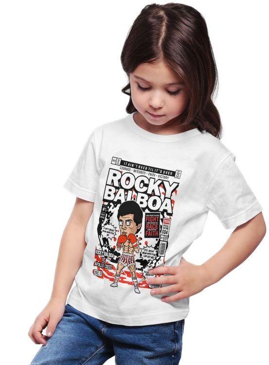 Παιδικό Ring Spun T-Shirt Rocky Balboa Pop Culture P3000388 White