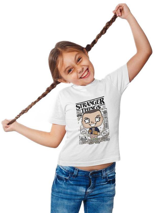 Παιδικό Ring Spun T-Shirt Eleven With Eggos Stranger Things Pop Culture P3000430 White