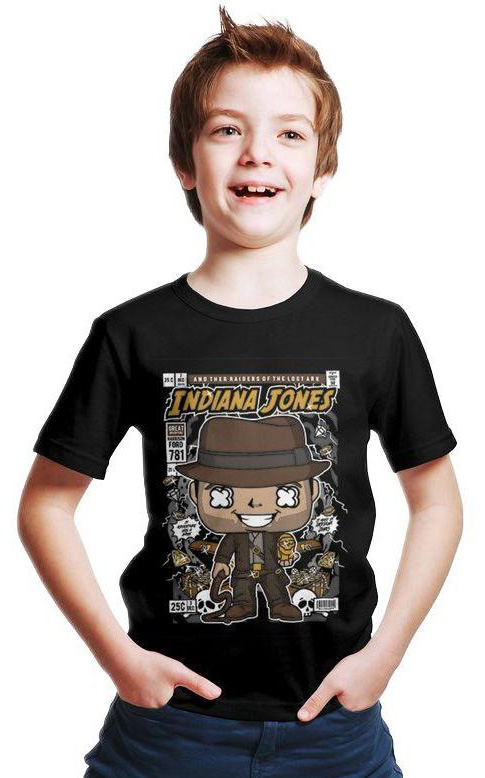 Παιδικό Ring Spun T-Shirt Indiana Jones Pop Culture P3000342 Black