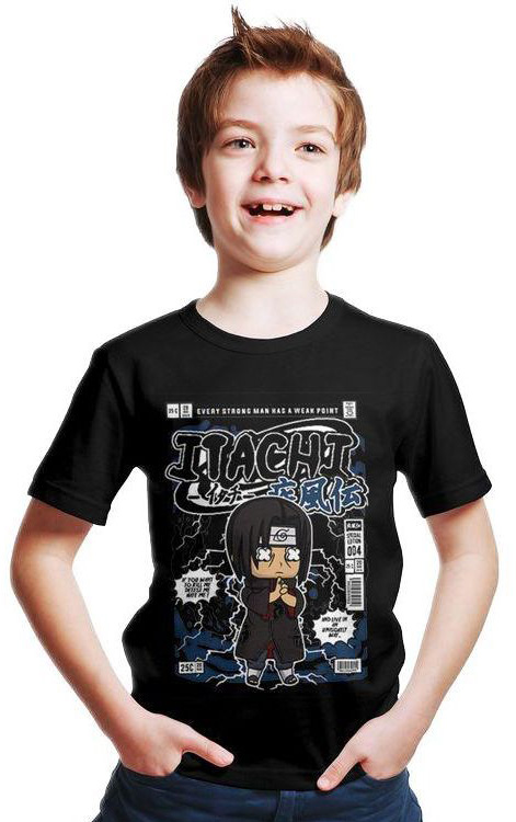 Παιδικό Ring Spun T-Shirt Itachi Uchiha Pop Culture P3000344 Black