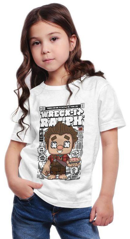 Παιδικό Ring Spun T-Shirt Wreck-It Ralph Pop Culture P3000413 White