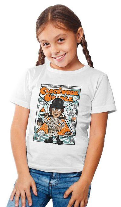 Παιδικό Ring Spun T-Shirt Alex Delarge Clockwork Orange Pop Culture P3000418 White