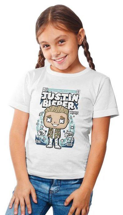 Παιδικό Ring Spun T-Shirt Justin Bieber Pop Culture P3000443 White